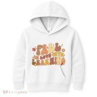 Cute Retro Fall In Love With Learning Kids Hoodie thumb 0
