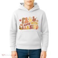 Cute Retro Fall In Love With Learning Kids Hoodie thumb 4
