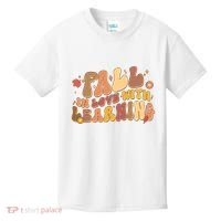 Cute Retro Fall In Love With Learning Kids T-Shirt thumb 0