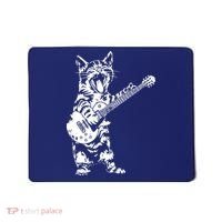 Cat Rocker Funny Kitty Plays Guitar Rockstar Cats Guitarist Mousepad thumb 0