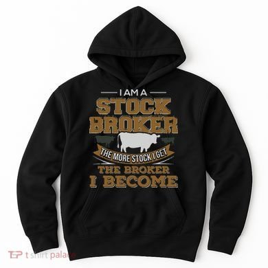 Cattle Rancher Funny Cow Stockbroker Cattleman Farmer Hoodie