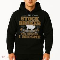 Cattle Rancher Funny Cow Stockbroker Cattleman Farmer Hoodie thumb 2