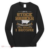 Cattle Rancher Funny Cow Stockbroker Cattleman Farmer Long Sleeve Shirt thumb 0