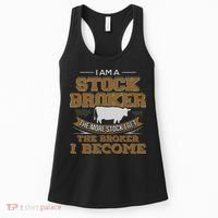 Cattle Rancher Funny Cow Stockbroker Cattleman Farmer Women's Tank Top thumb 0