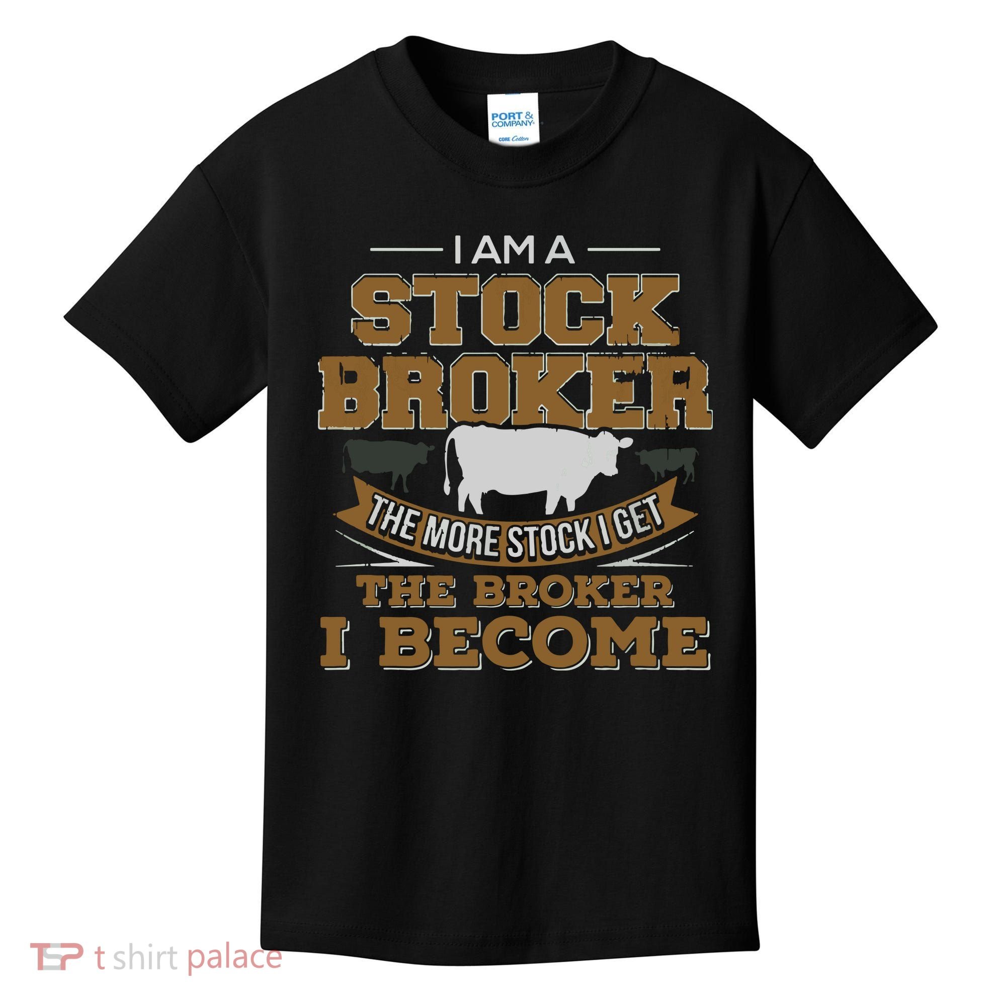 Cattle Rancher Funny Cow Stockbroker Cattleman Farmer Kids T-Shirt