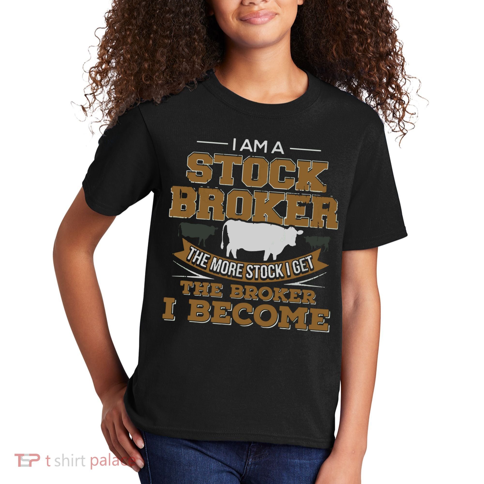 Cattle Rancher Funny Cow Stockbroker Cattleman Farmer Kids T-Shirt