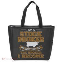 Cattle Rancher Funny Cow Stockbroker Cattleman Farmer Tote Bag thumb 0