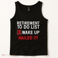 Cool Retirement For Women Retired To Do List Retiree Tank Top thumb 2