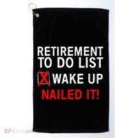 Cool Retirement For Women Retired To Do List Retiree Golf Towel thumb 0