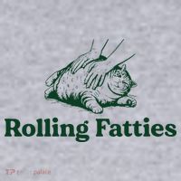 Cat Rolling Fatties Funny Women's Sweatshirt thumb 2