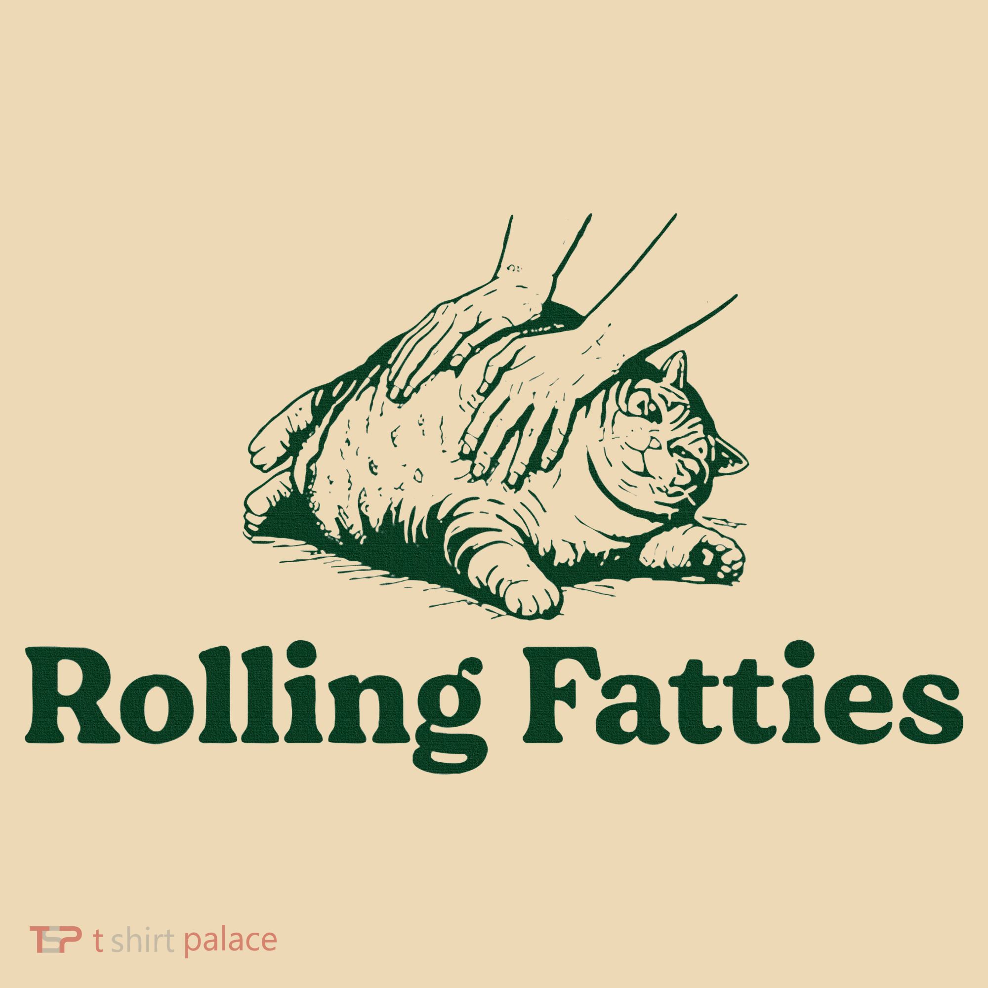 Cat Rolling Fatties Funny Tote Bag