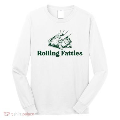 Cat Rolling Fatties Funny Long Sleeve Shirt