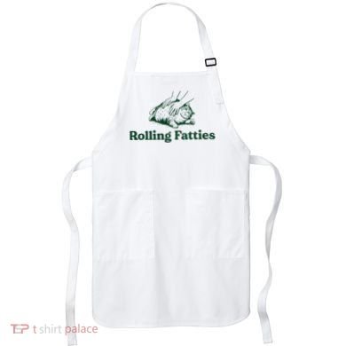 Cat Rolling Fatties Funny Apron
