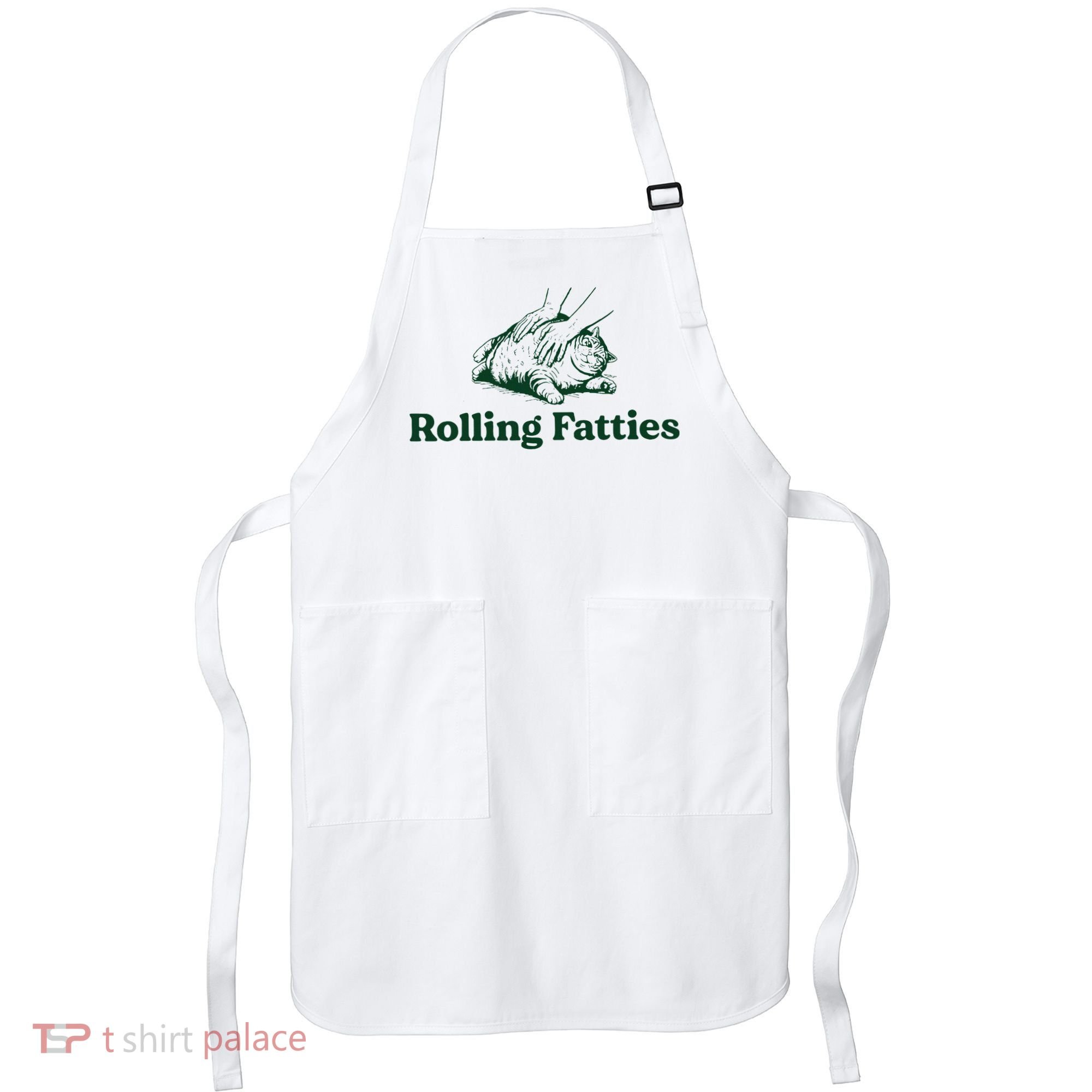 Cat Rolling Fatties Funny Apron