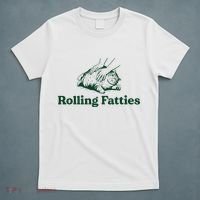 Cat Rolling Fatties Funny T-Shirt thumb 5