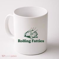 Cat Rolling Fatties Funny Coffee Mug thumb 0