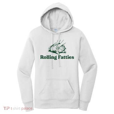 Cat Rolling Fatties Funny Women's Hoodie