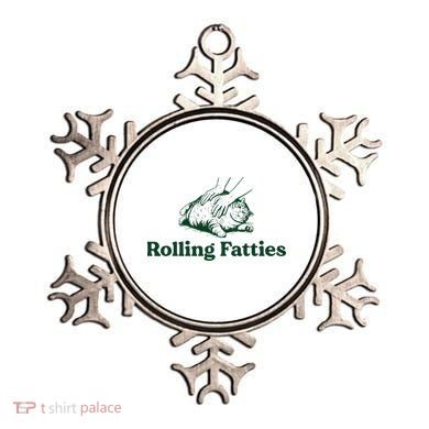 Cat Rolling Fatties Funny Ornament