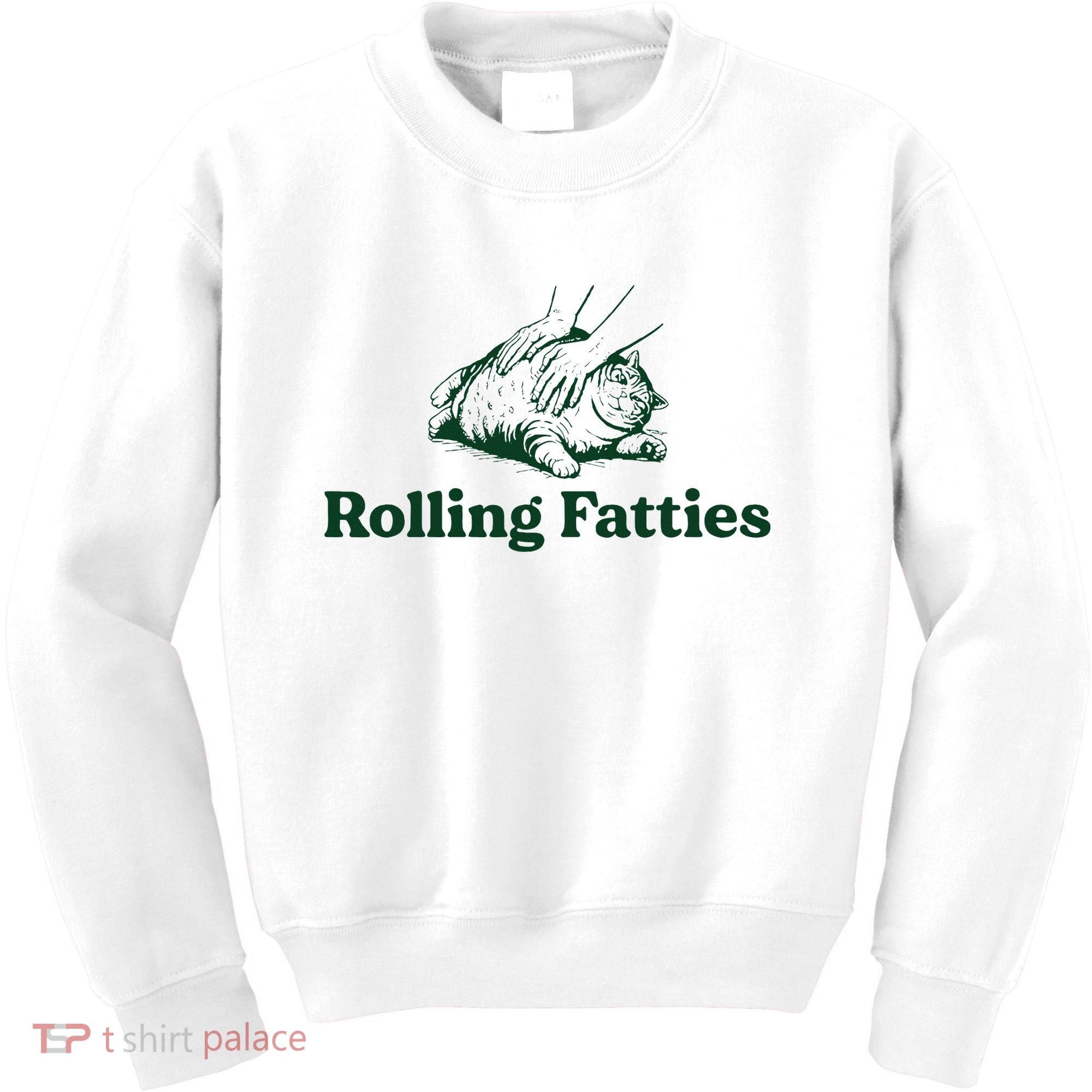 Cat Rolling Fatties Funny Kids Sweatshirt