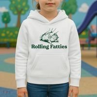 Cat Rolling Fatties Funny Kids Hoodie thumb 3