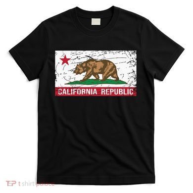 California Republic Flag Ca Distressed Design Classic T-Shirt