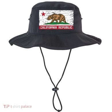 California Republic Flag Ca Distressed Design Classic Bucket Hat