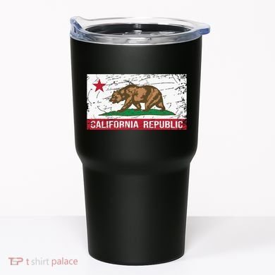 California Republic Flag Ca Distressed Design Classic Tumbler