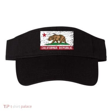 California Republic Flag Ca Distressed Design Classic Visor