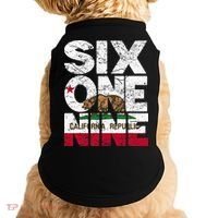California Republic Flag 619 Area Code Doggie Tank thumb 0