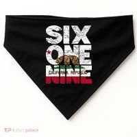 California Republic Flag 619 Area Code USA-Made Doggie Bandana thumb 0