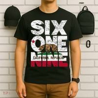 California Republic Flag 619 Area Code T-Shirt thumb 6