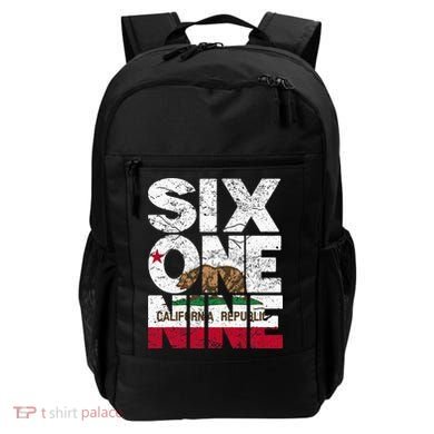 California Republic Flag 619 Area Code Backpack