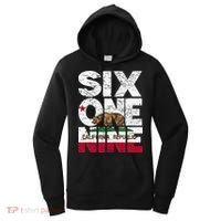 California Republic Flag 619 Area Code Women's Hoodie thumb 0