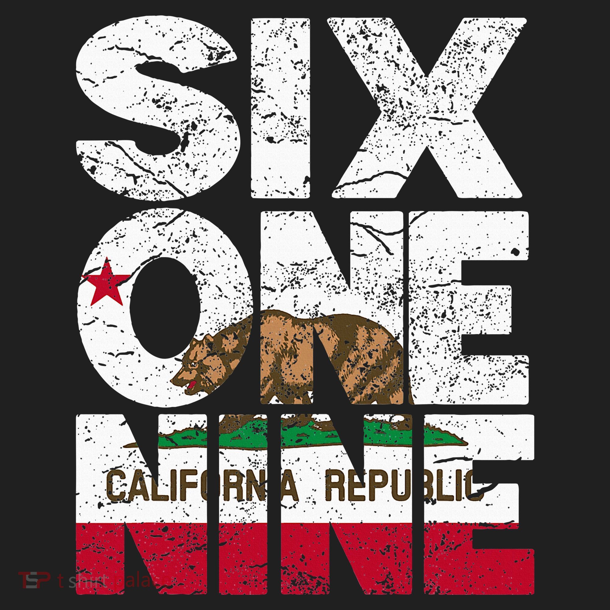 California Republic Flag 619 Area Code Hat