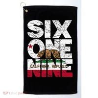 California Republic Flag 619 Area Code Golf Towel thumb 0