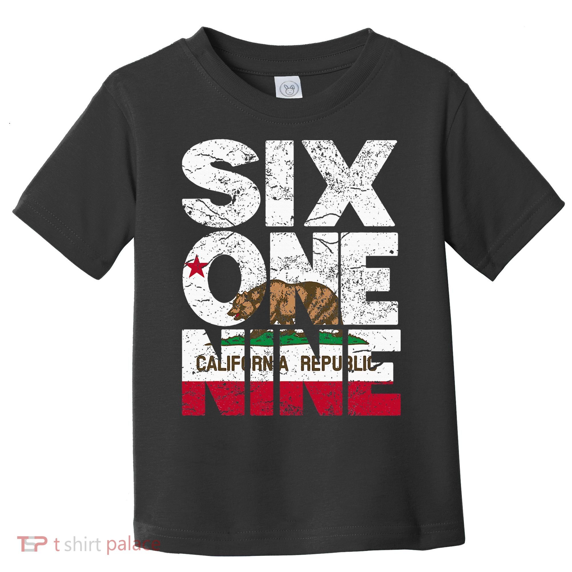 California Republic Flag 619 Area Code Toddler T-Shirt