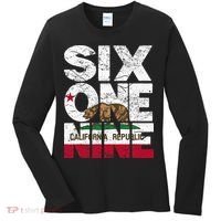 California Republic Flag 619 Area Code Women's Long Sleeve Shirt thumb 0