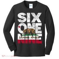 California Republic Flag 619 Area Code Kids Long Sleeve Shirt thumb 0