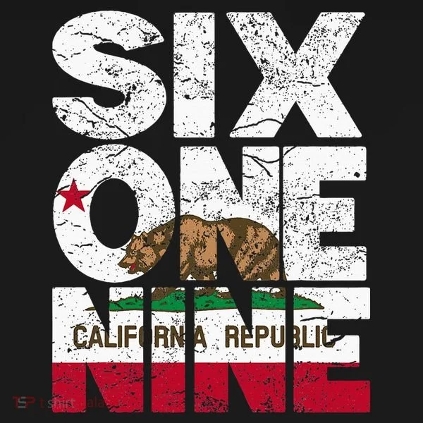 California Republic Flag 619 Area Code Kids Long Sleeve Shirt