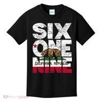 California Republic Flag 619 Area Code Kids T-Shirt thumb 0