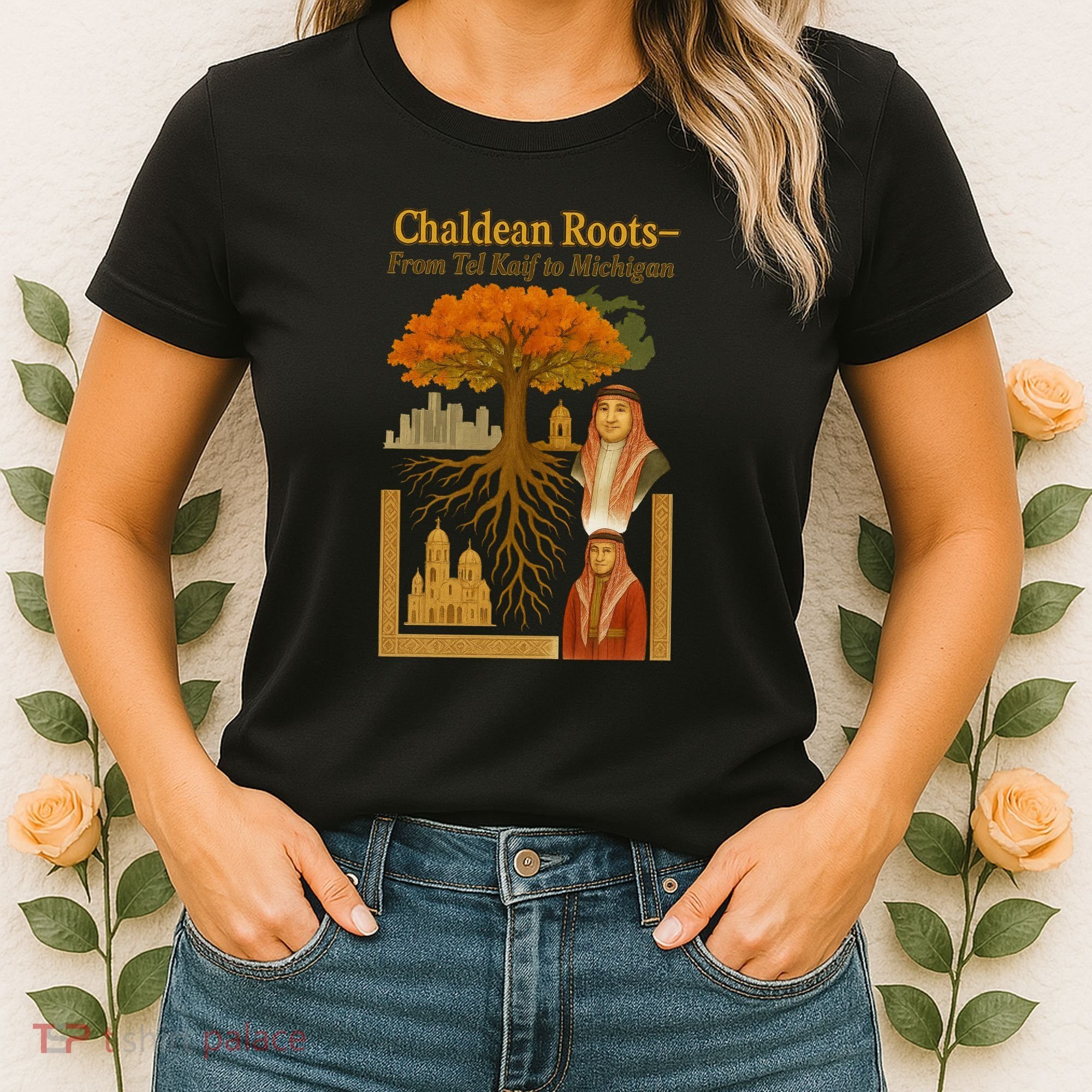 Chaldean Roots From Tel Kaif To Michigan Women's T-Shirt