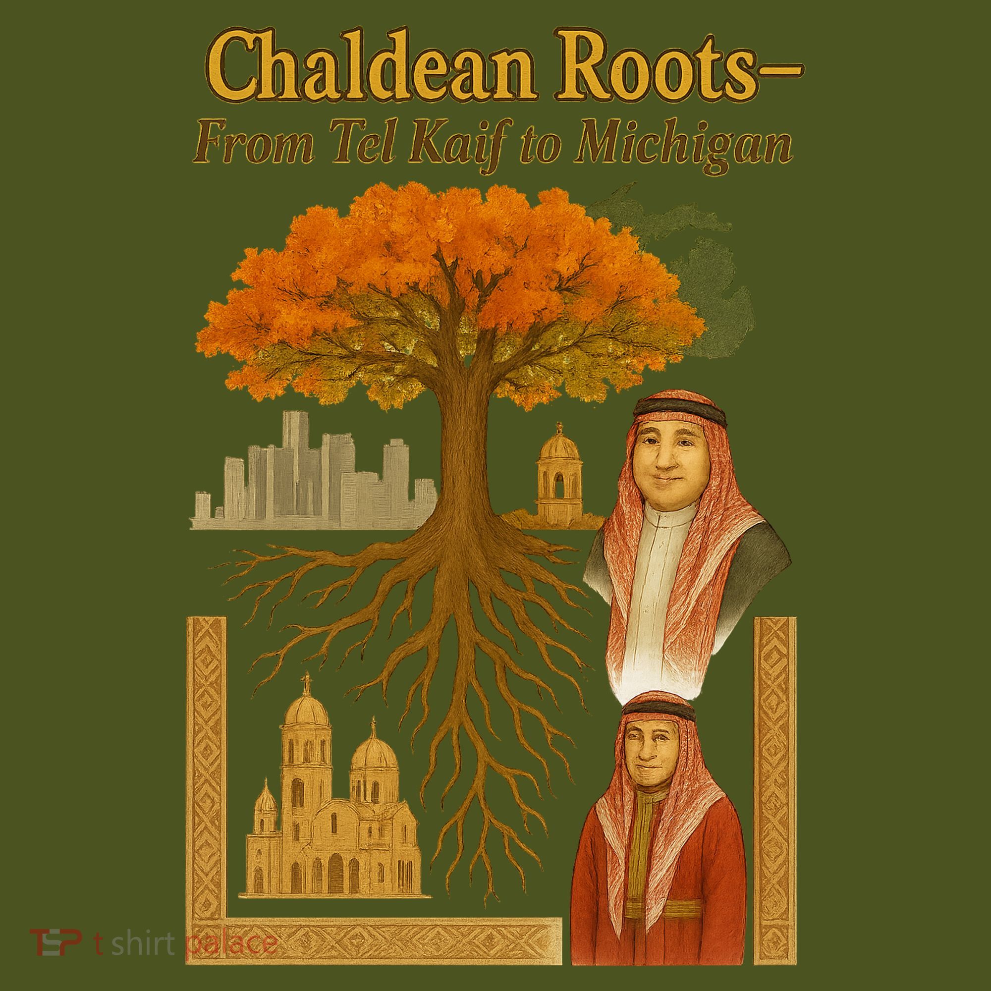 Chaldean Roots From Tel Kaif To Michigan T-Shirt