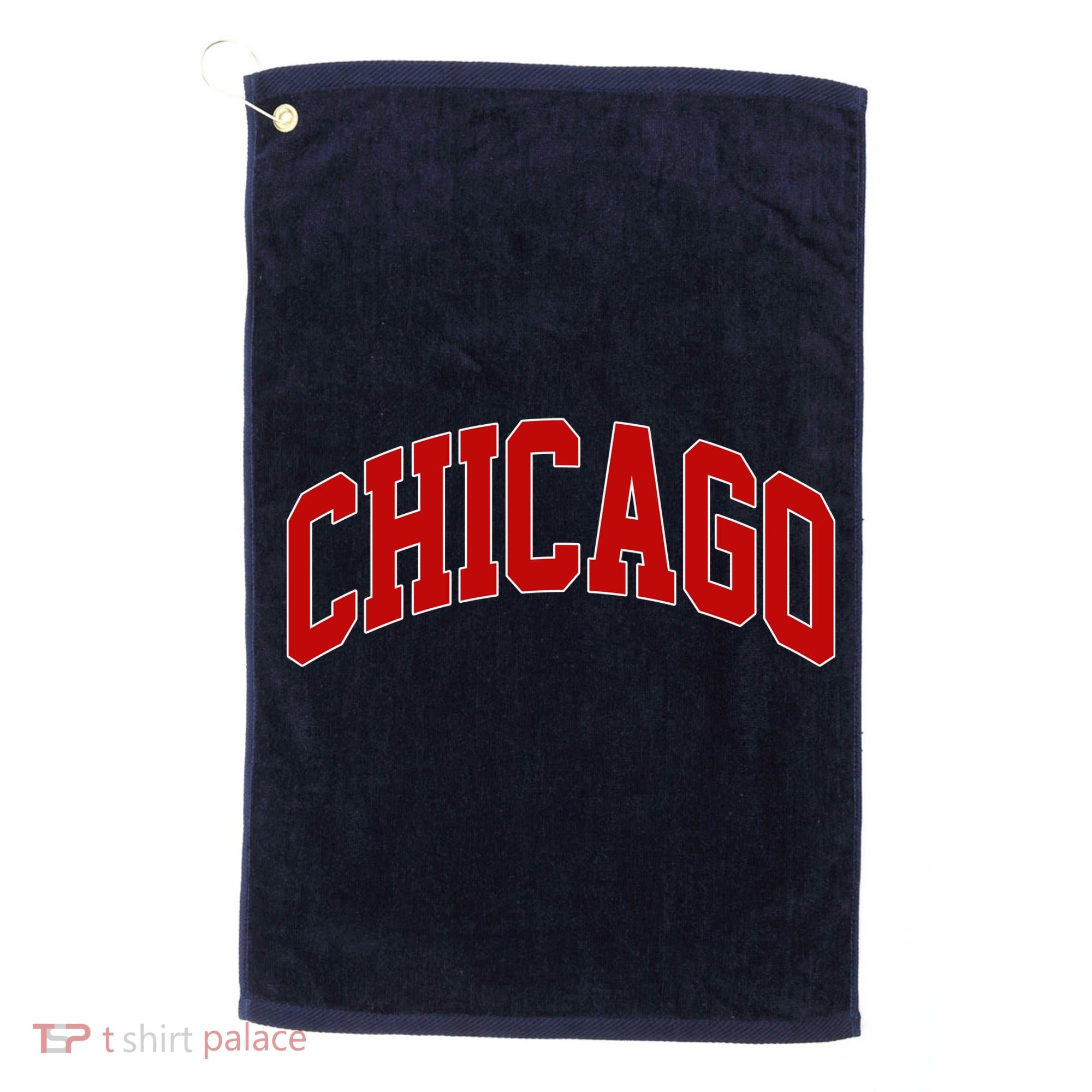 Chicago Retro Gift Golf Towel