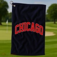 Chicago Retro Gift Golf Towel thumb 1