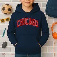 Chicago Retro Gift Kids Hoodie thumb 2