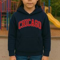 Chicago Retro Gift Kids Hoodie thumb 3