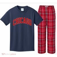 Chicago Retro Gift Kids Plaid Pajama Set thumb 0