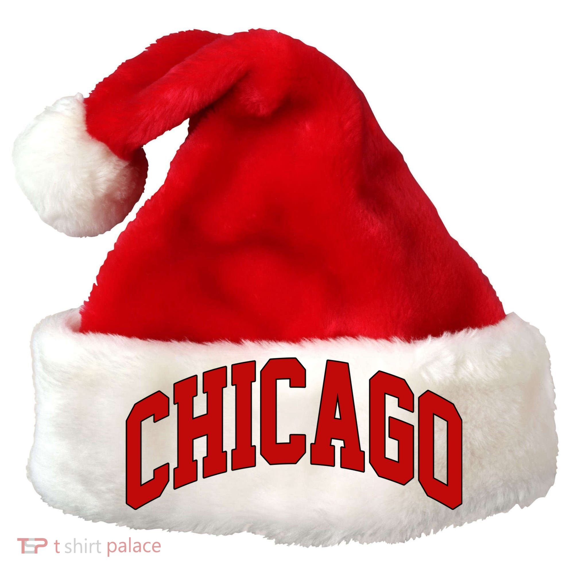 Chicago Retro Gift Santa Hat