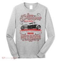 Cool Real Grandpas Drive Hot Rods Long Sleeve Shirt thumb 0