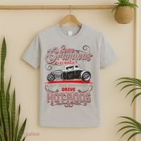 Cool Real Grandpas Drive Hot Rods T-Shirt thumb 2
